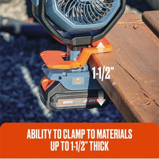 SENIX พัดลมไฟฟ้าไร้สาย Brushless 4 นิ้ว 20V(Max) (เฉพาะเครื่อง) รุ่น FNX2-M2-EU สีน้ำเงิน - ดำ