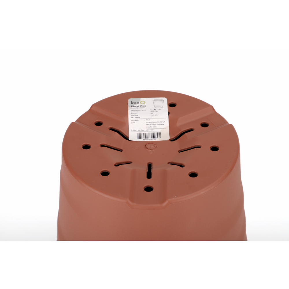 Tree‘O กระถางต้นไม้ทรงกลม รุ่น6PY012-RD ขนาด24x26ซม. (10นิ้ว) สีแดง