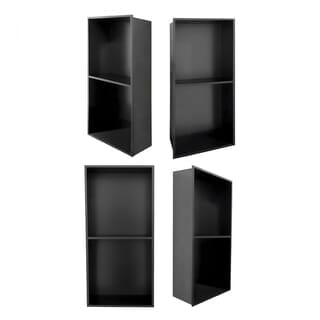 Verno ชั้นวางของฝังผนังสเตนเลส304 2 ชั้น รุ่น ST-1 12.5X28X70CM สีเทา