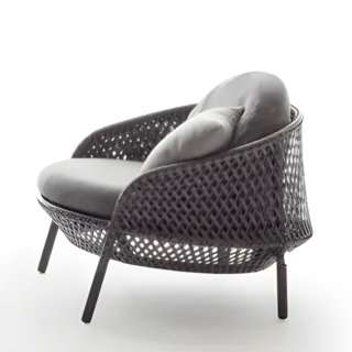 SUMMER SETเก้าอี้ outdoor อลูมิเนียม Jomthong  ขนาด 93x92x65 ซม. สีเทาอ่อน