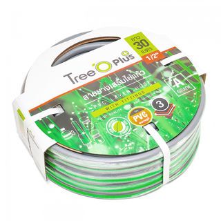 Tree’O สายยาง พีวีซี เสริมใยแก้ว เกรด A พร้อมข้อต่อ ขนาด 1/2