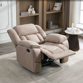 PULITO เก้าอี้พักผ่อน 1 ที่นั่ง รุ่น DARIO ขนาด 102x165.5x106.5 ซม.  สีน้ำตาลอ่อน