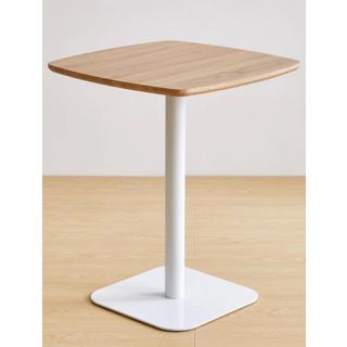 DELICATO โต๊ะกาแฟทรงเหลี่ยม รุ่น LEYLEY ขนาด 60x60x75 ซม. สีขาว 