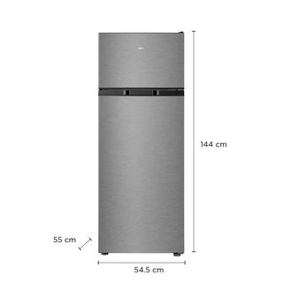 TCL ตู้เย็น 2ประตู 7.2 คิว F207TMG  สีเงิน