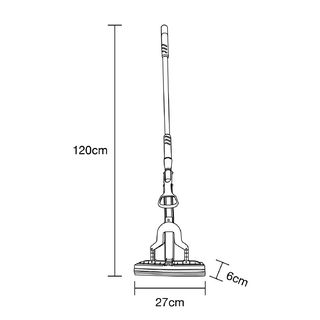 ICLEAN ม็อปฟองน้ำ PVA ดับเบิ้ลโรลเลอร์ ขนาด 6x27x120 ซม.รุ่น UN3302GR สีเขียว