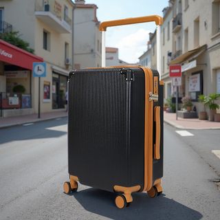 WETZLARS กระเป๋าเดินทางแบบด้านจับยาว ขนาด 24 นิ้ว  รุ่น Jasper-01 ขนาด  23x37x55  ซม. สีดำโอนิกซ์