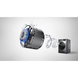 TCL เครื่องซักอบฝาหน้า รุ่น WT11EPWDG  (ซัก 10กก. อบ 7กก.) สีเทา