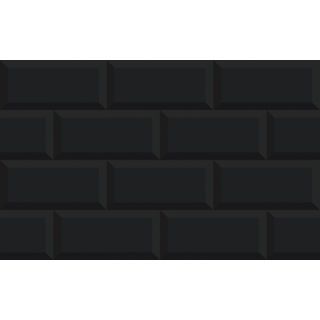 Marbella กระเบื้องเซรามิคปูผนัง 10x16 นิ้ว รุ่น บริค-แบล็ค SRE2510 Gloss (15P)