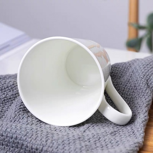 AILO แก้วเซรามิค 8.5 ซม. 350 มล. DAINA  สีขาว