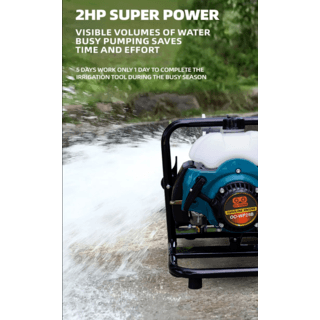 OO POWER เครื่องสูบน้ำ 2 จังหวะ 40.2CC. รุ่น OO-WP25B ขนาด 1 นิ้ว สีเขียวดำ