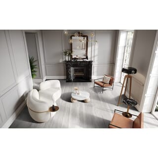 La Arezza 60X120 ซม.กระเบื้องพอร์ซเลน รุ่น Travatina gray (DGD12600LA05) Matt - Hone Random (2pcs /box 1.44 sqm)