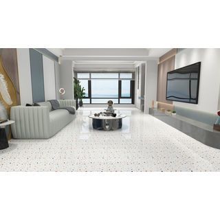 Marbella กระเบื้องเซรามิคปูพื้น 40X40 ซม. รุ่น แรนดอมสโตร์น คัลเลอร์ฟูล JMZ40205 Gloss (12P)