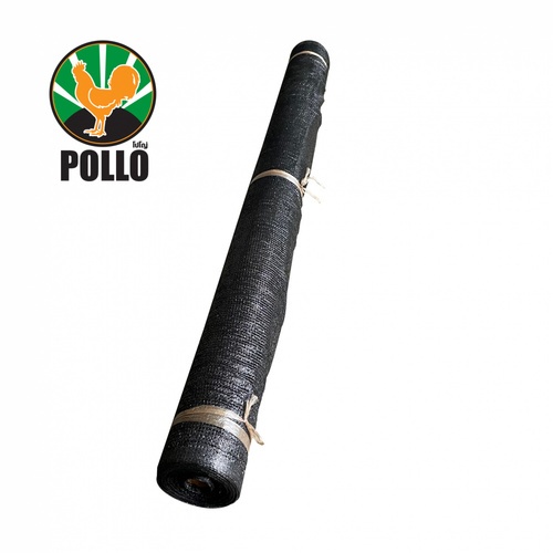 POLLO สแลน HDPE รุ่นSH-3211-55 ขนาด2x50ม. 50%(สามเข็ม) สีดำ