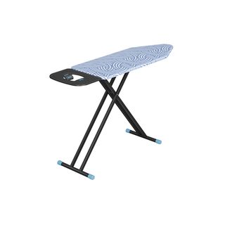 SAKU โต๊ะรีดผ้าแบบยืนรีด 7 ระดับ JUMBO รุ่น PRY1748HTZ1-30x20-35 ขนาด 43x122x97ซม. สีฟ้า 