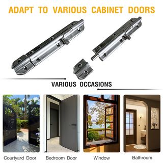 TORSTEN กลอนประตูสเตนเลส รุ่น330-6h ขนาด 6นิ้ว สีสเตนเลส