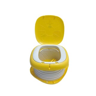 Primo Kids กระโถนนั่งเด็กแบบพับพกพาได้ รุ่น Cat CT02 สีเหลือง