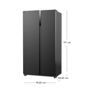 HITACHI ตู้เย็น side by side 18.5 คิว HRSN9552DDXTH