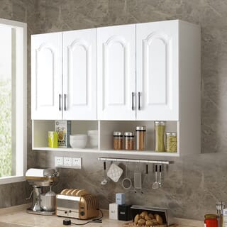 CLOSE ตู้แขวนพร้อมชั้นวาง ขนาด 160×30×80 ซม. KITCHY สีขาว