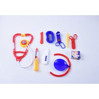 TOYS ของเล่นชุดเครื่องมือแพทย์พร้อมอุปกรณ์ รุ่น#JZ101-2A ขนาด28.5x39x1ซม.คละสี

