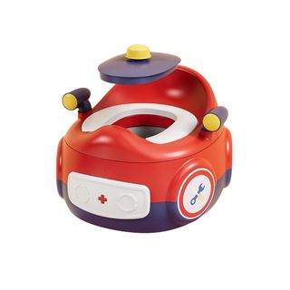 Primo Kids กระโถนนั่งเด็ก 3 in 1 ทรงจรวดเบาะPU  รุ่น Rocket CT20 สีแดง-น้ำเงิน