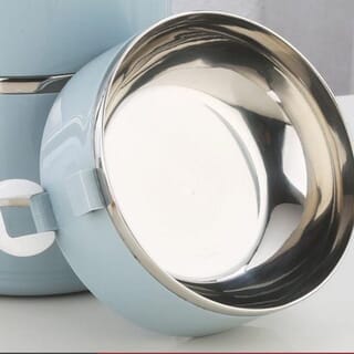 SANE ปิ่นโตสเตนเลส 4 ชั้น PICKY-B สีฟ้า