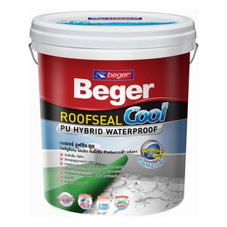 Beger อะคริลิคกันรั่วซึม เบเยอร์รูฟซีลคูล พียูไฮบริด 201 ขนาด 4 กก. สีขาว