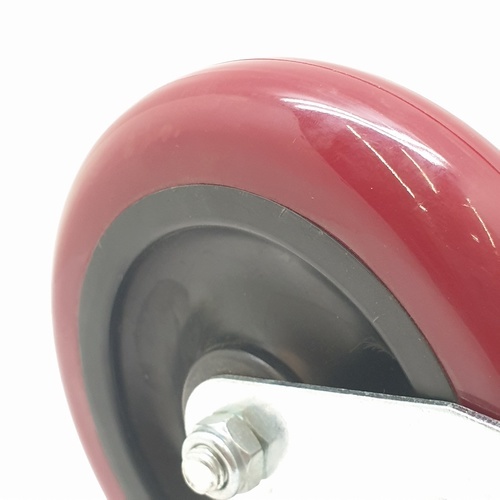 KAMPER ลูกล้อโพลียูรีเทน (PU) แป้นตาย รุ่น 3042-125 5 นิ้ว