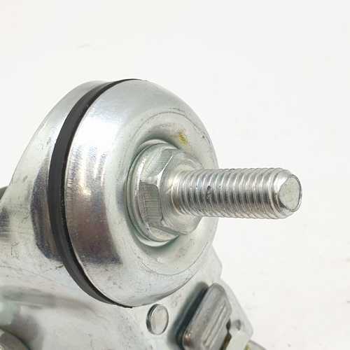 KAMPER ล้อ TPR เกลียวหมุน  มีเบรค 3นิ้ว (77มม) รุ่น 4207-77B