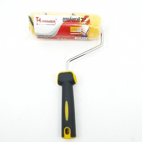 HUMMER ลูกกลิ้งทาสี พร้อมด้าม(G-014) รุ่น DTPT364 สีเหลือง-ดำ 7นิ้ว