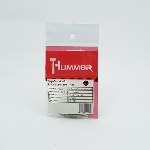 HUMMER สกรูเกลียวปล่อยหัว F-HM434 ขนาด 4x3/4