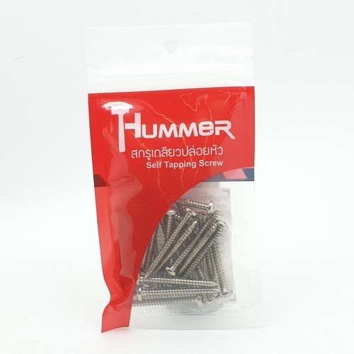 HUMMER สกรูเกลียวปล่อยหัว P-HM7112 ขนาด 7X1.1/2 (25ตัว/แพ็ค)