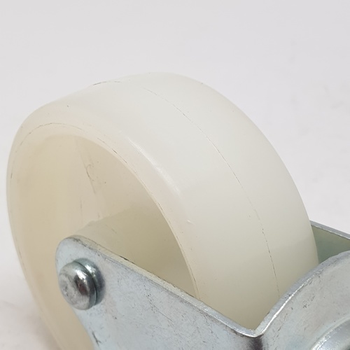 KAMPERล้อ Nylon เกลียวหมุน 65มม (2.5นิ้ว) รุ่น 2044-65 สีขาว