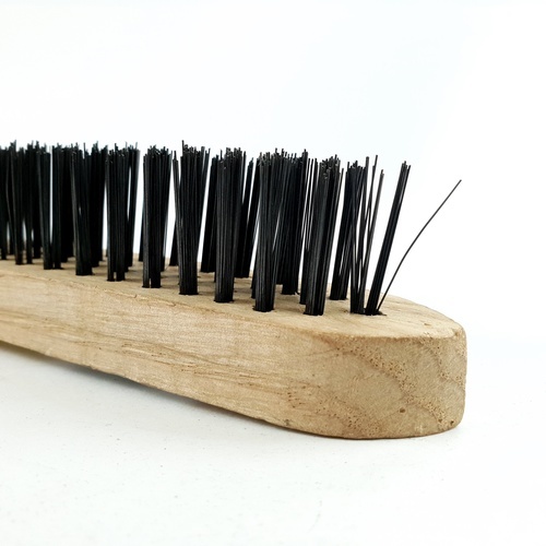 EAGLE แปรงลวดเหล็ก ขนาด 4 แถว รุ่น หนา สีดำ