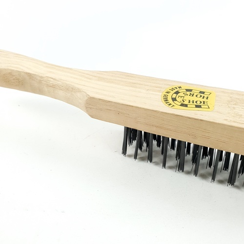 แปรงลวดเหล็กสีดำ 5แถว(อย่างดี)