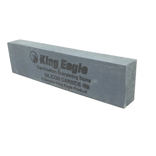 KING EAGLE หินลับมีดก้อนเล็ก+ยางรอง 8นิ้ว