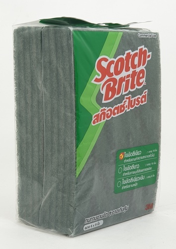 แผ่นใยขัดสก็อตไบรต์ 3M ขนาด 6x9(10ชิ้น/แพ็ค)