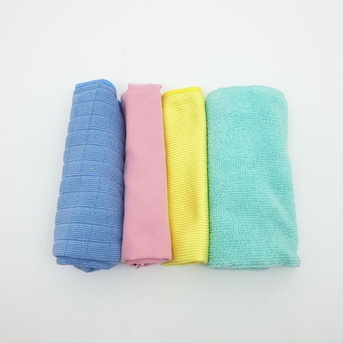 ชุดผ้าทำความสะอาด RS08-P011 คละสี (4ชิ้น/แพ็ค) 