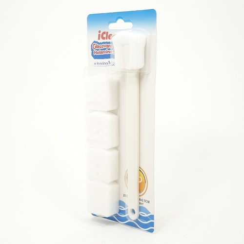 แปรงฟองน้ำเมลามีนขัดแก้ว รุ่น HDB 01 WHT สีขาว