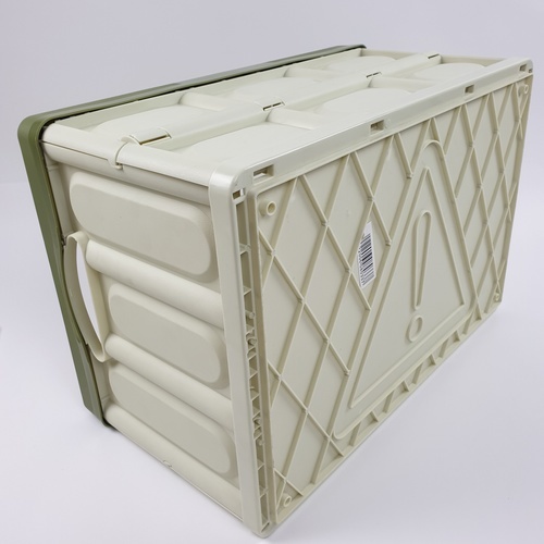 GOME กล่องเก็บของพับเก็บได้ พร้อมฝาปิด 30ลิตร  ขนาด 30×43×23 ซม. รุ่น TZ02 สีเขียวอ่อน