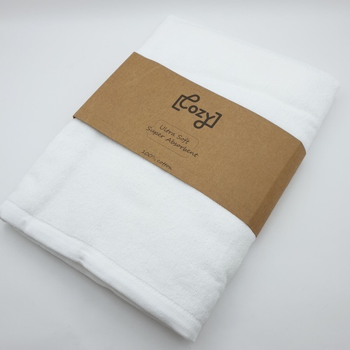 COZY ผ้าขนหนู Hotel รุ่น รุ่น LL01 ขนาด 70×140 ซม.  สีขาว