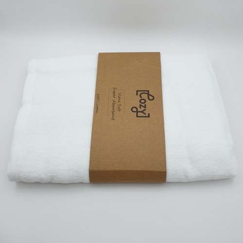 COZY ผ้าขนหนู Hotel รุ่น รุ่น LL01 ขนาด 70×140 ซม.  สีขาว