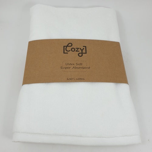 COZY ผ้าขนหนู Hotel รุ่น LL02 ขนาด 75×150 ซม.  สีขาว
