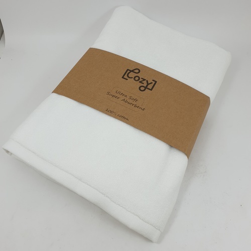 COZY ผ้าขนหนู Hotel รุ่น LL02 ขนาด 75×150 ซม.  สีขาว