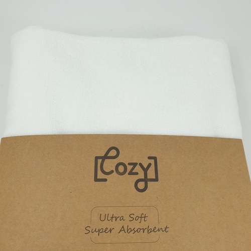 COZY ผ้าขนหนู Hotel รุ่น LL02 ขนาด 75×150 ซม.  สีขาว