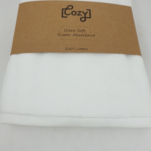 COZY ผ้าขนหนู Hotel รุ่น LL02 ขนาด 75×150 ซม.  สีขาว