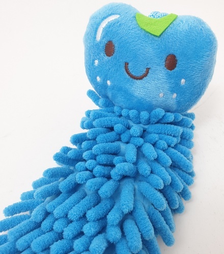 ผ้าเช็ดมือไมโครไฟเบอร์ รุ่น DS-01 ขนาด 9x37x3 ซม. สีฟ้า