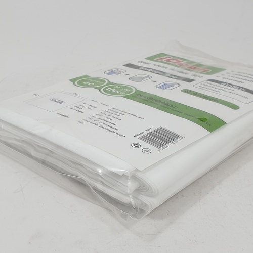 ICLEAN ถุงขยะหนาพิเศษ DZH004-WH ขนาด 30x40 นิ้ว บรรจุ 10 ใบ/แพ็ค สีขาว