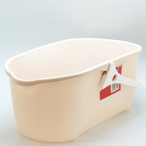 ICLEAN ถังทำความสะอาดผ้าม็อป ขนาด 24.5x46x18.5ซม.รุ่น UN9001 สีเบจ