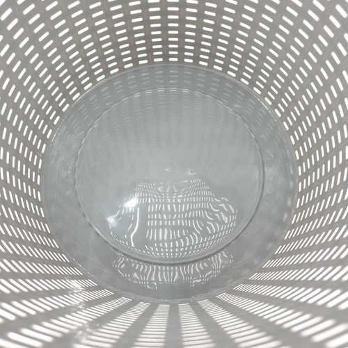 SAKU ตะกร้าผ้าพลาสติกมีฝา 23ลิตร ขนาด 36.5x36.5x42ซม.รุ่น TG51966 สีเทา