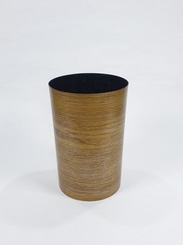 ICLEAN ถังขยะกลม 8 ลิตร รุ่น TG51717 ขนาด 20x20x29.8ซม. ลายไม้